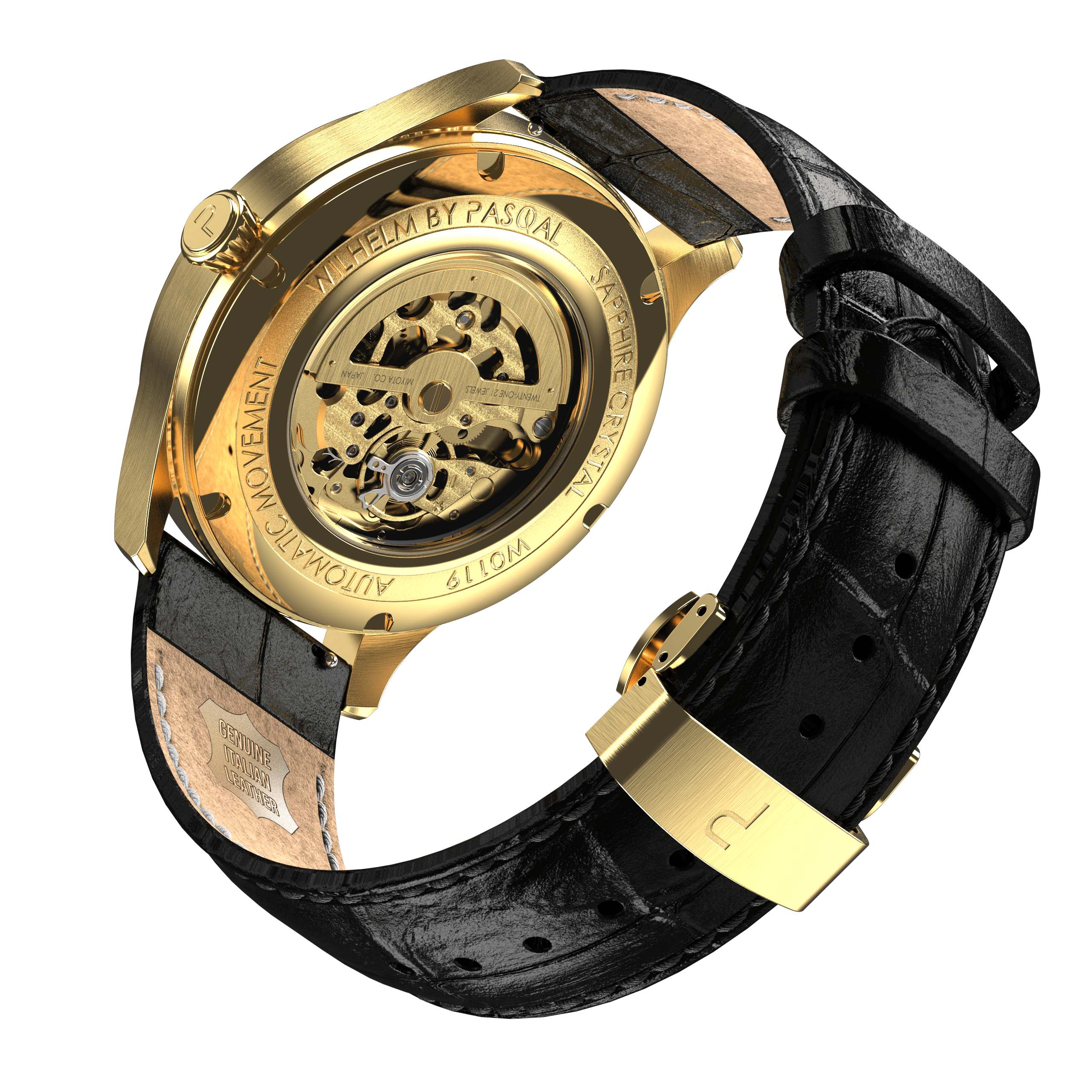 Wilhelm 42 Gold/Purple - Pasqal Watches
