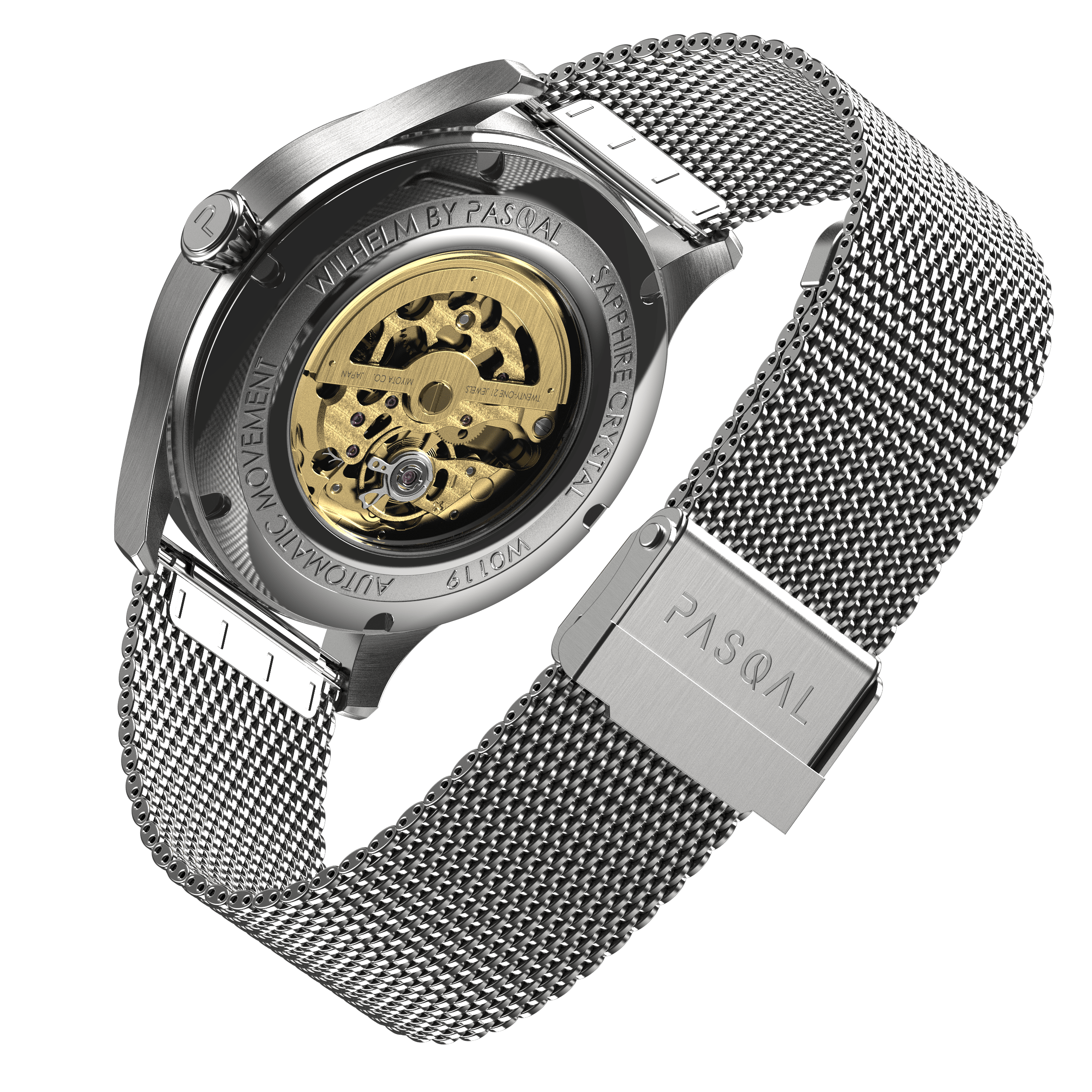 Wilhelm 42 Grey/Blue - Pasqal Watches