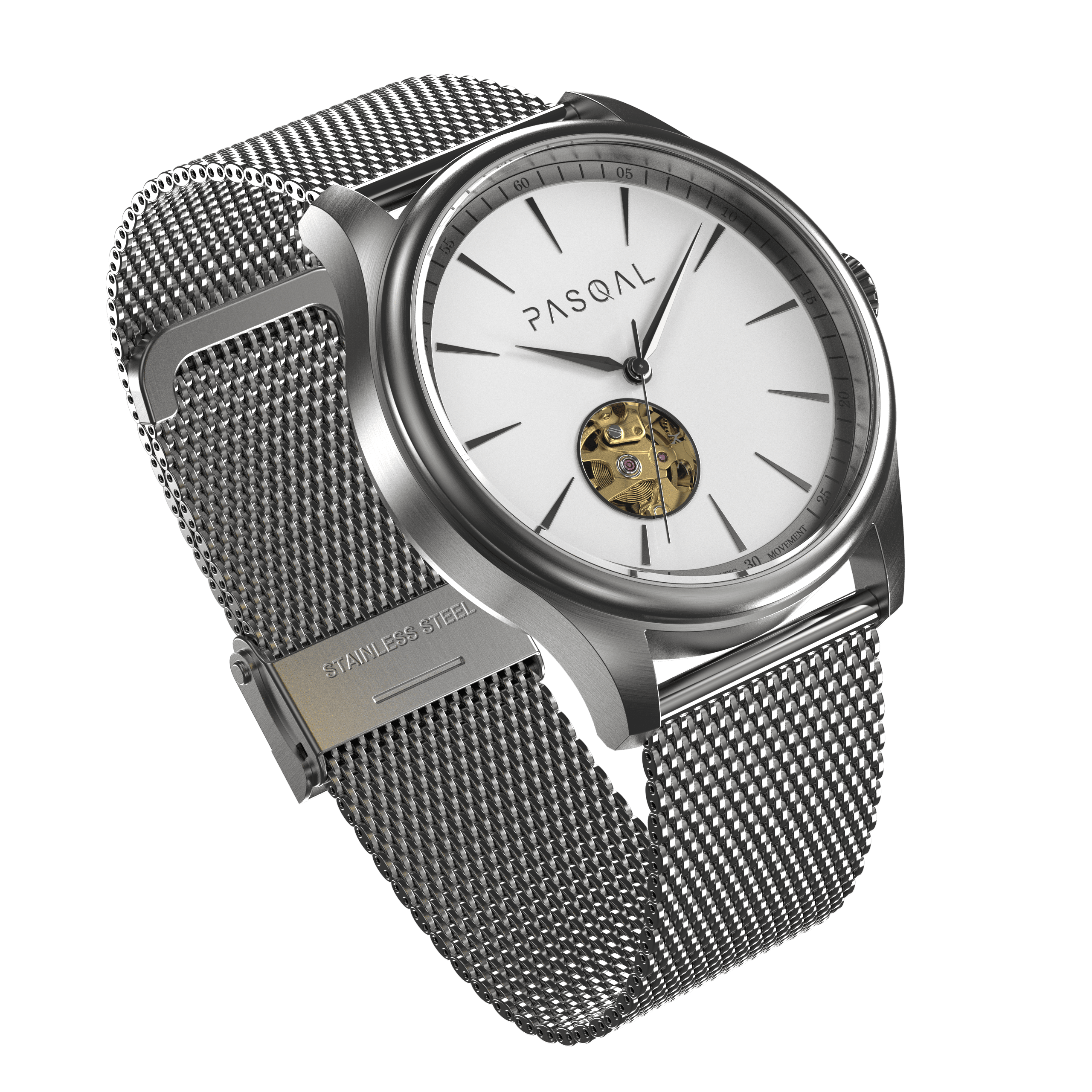 Wilhelm 42 Grey/White - Pasqal Watches